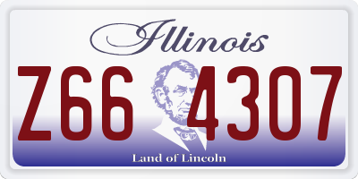 IL license plate Z664307
