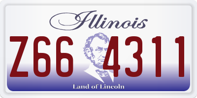 IL license plate Z664311