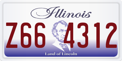 IL license plate Z664312