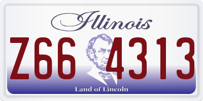 IL license plate Z664313