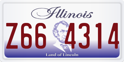 IL license plate Z664314