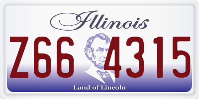 IL license plate Z664315