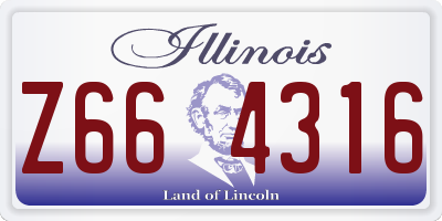 IL license plate Z664316