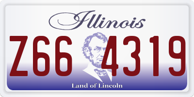 IL license plate Z664319