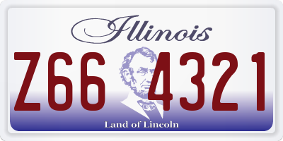IL license plate Z664321