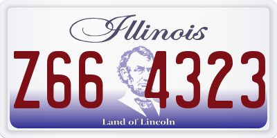 IL license plate Z664323