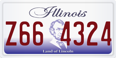 IL license plate Z664324