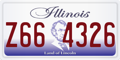 IL license plate Z664326
