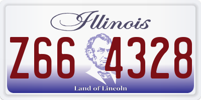 IL license plate Z664328