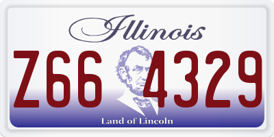 IL license plate Z664329