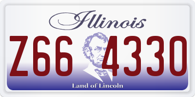 IL license plate Z664330