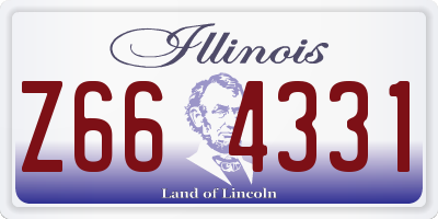 IL license plate Z664331