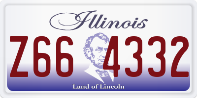 IL license plate Z664332
