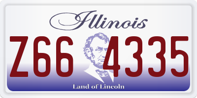 IL license plate Z664335