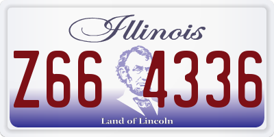 IL license plate Z664336