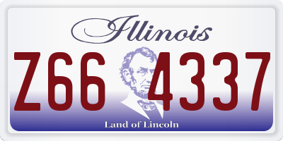 IL license plate Z664337