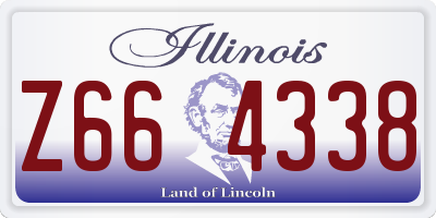 IL license plate Z664338