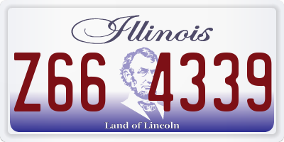 IL license plate Z664339