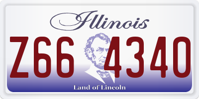 IL license plate Z664340
