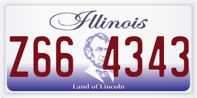 IL license plate Z664343
