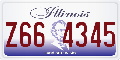 IL license plate Z664345
