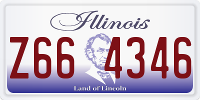 IL license plate Z664346