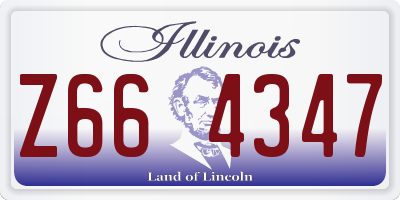 IL license plate Z664347