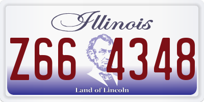 IL license plate Z664348