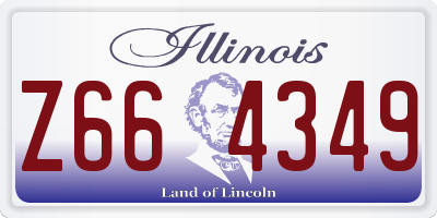 IL license plate Z664349