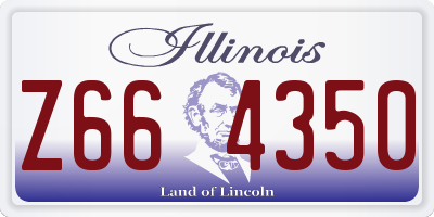 IL license plate Z664350