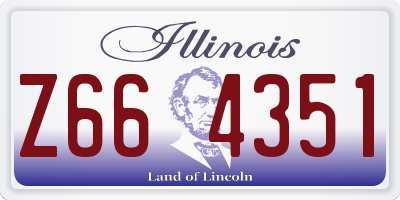 IL license plate Z664351