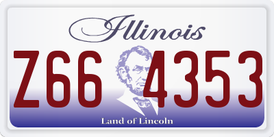 IL license plate Z664353
