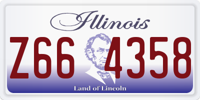 IL license plate Z664358
