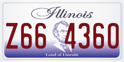 IL license plate Z664360