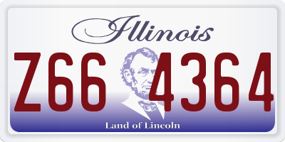 IL license plate Z664364
