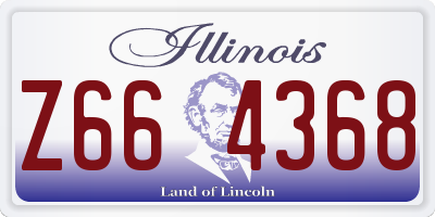 IL license plate Z664368