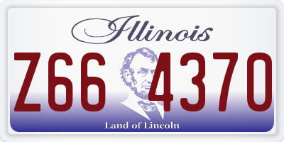 IL license plate Z664370