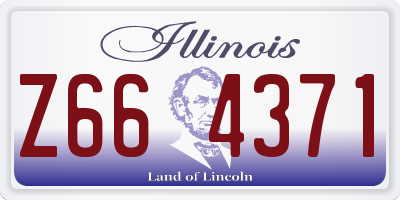 IL license plate Z664371