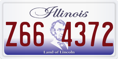 IL license plate Z664372