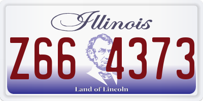 IL license plate Z664373