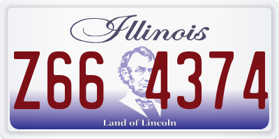 IL license plate Z664374