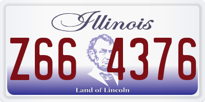 IL license plate Z664376