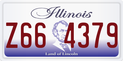 IL license plate Z664379