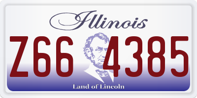 IL license plate Z664385