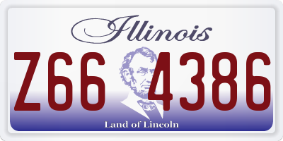 IL license plate Z664386