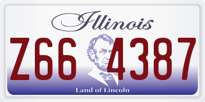 IL license plate Z664387