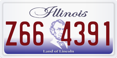 IL license plate Z664391