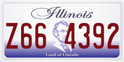IL license plate Z664392