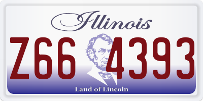 IL license plate Z664393