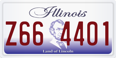 IL license plate Z664401